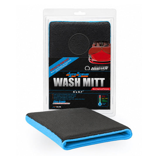 Nanoskin AutoScrub wash mitt, fine grade, blue