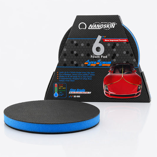 Nanoskin AutoScrub 6 inch pad, fine grade, blue