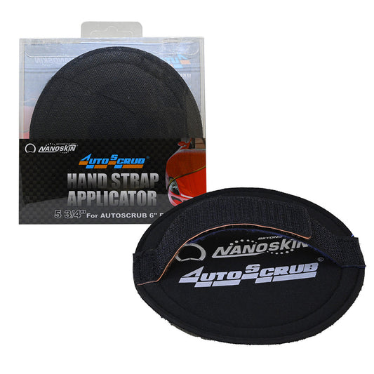 Nanoskin 5 3/4 inch hand strap applicator for 6 inch AutoScrub pad